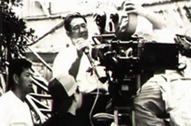 Takeshi Kitano sul set