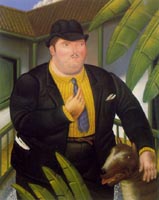 Fernando Botero: Uomo con cane