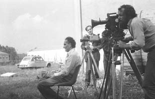 Paolo Gobetti sul set di Le prime bande