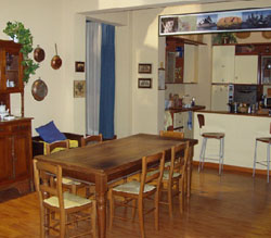 La sala da pranzo di Casa Martini